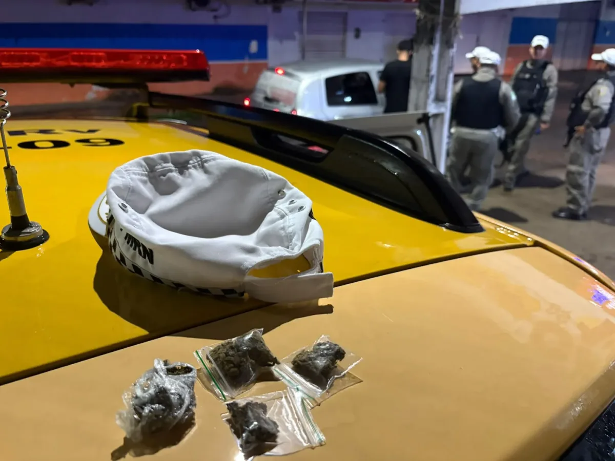 CPRE aborda carro por aplicativo e apreende maconha em Extremoz