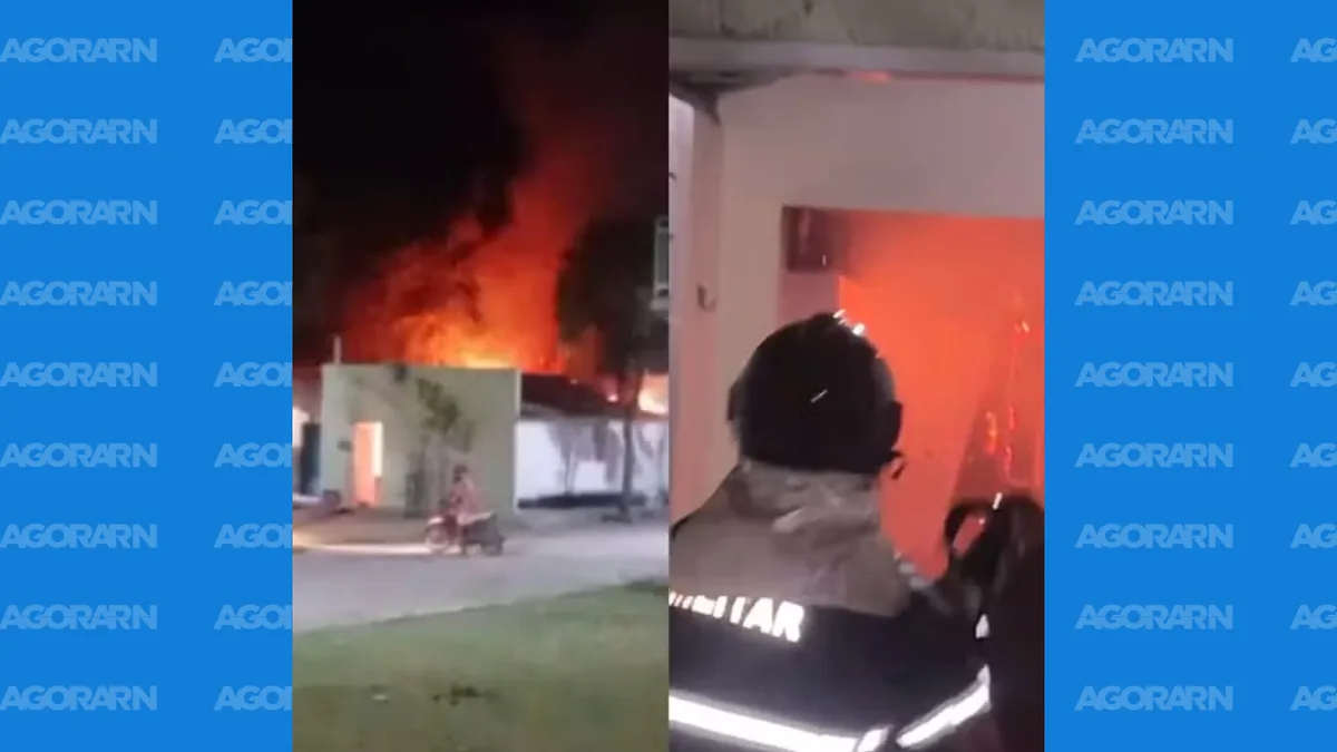 Família escapa de incêndio em cozinha e bombeiros isolam casa em Apodi