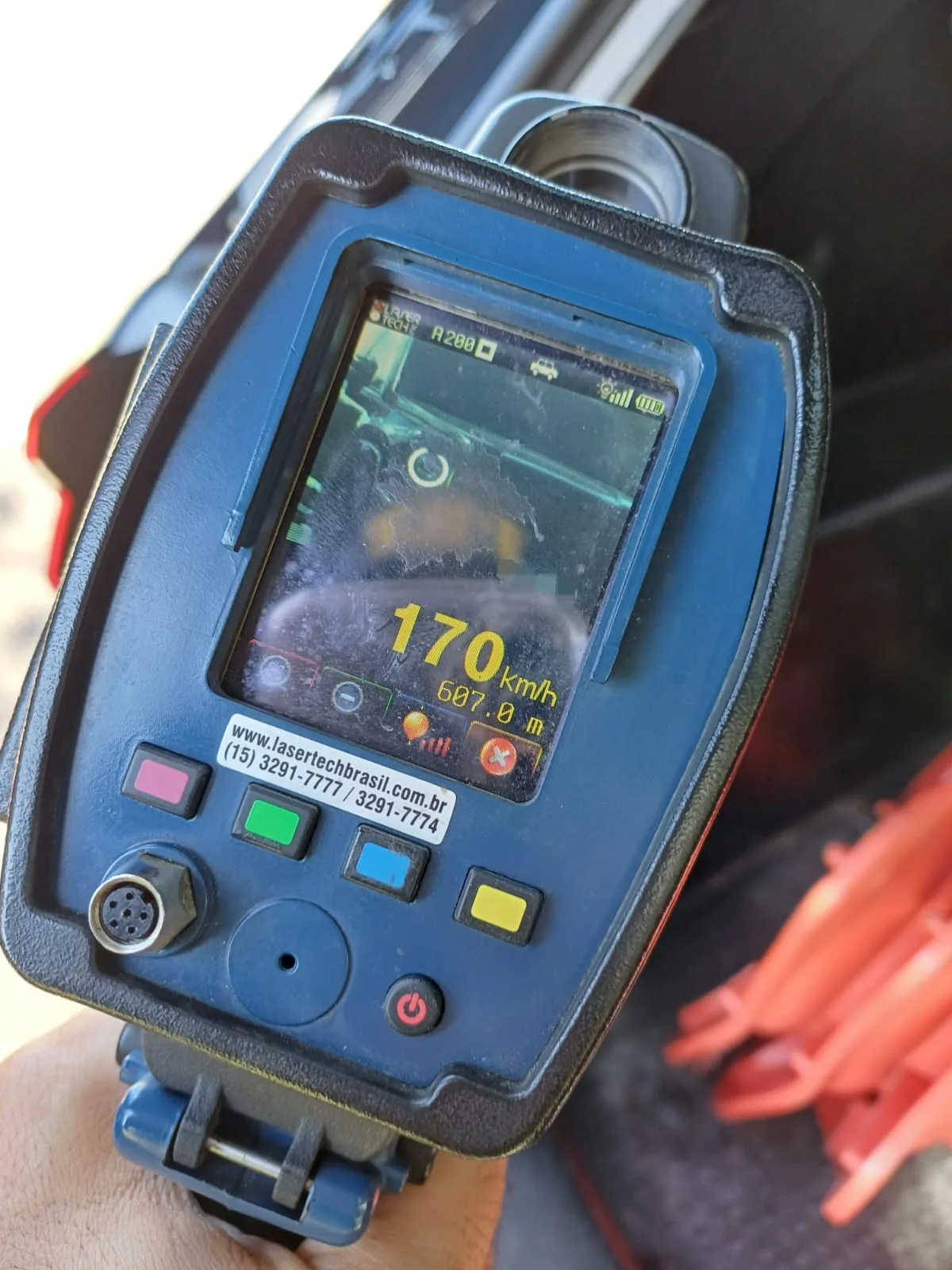 PRF flagra motorista a 170 km/h na BR-101 em São José de Mipibu