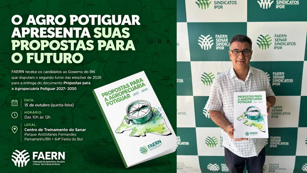 Agro potiguar entrega plano 2027-2030 a candidatos ao Governo na Festa do Boi