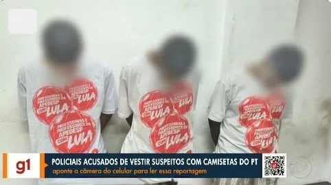 Viatura da Polícia Militar em abordagem urbana durante operação policial