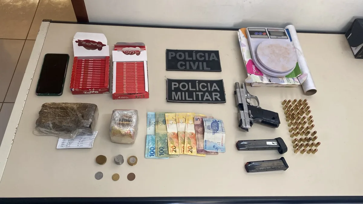 Operação policial prende suspeito de tráfico com arma em Pau dos Ferros, no Alto Oeste