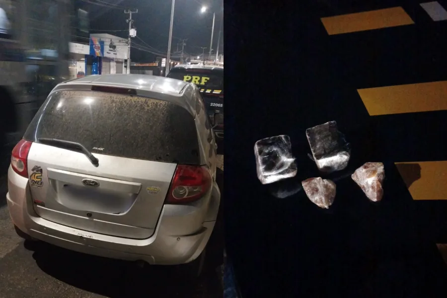 PRF intercepta carro com drogas na BR-406 e detém suspeito em São Gonçalo