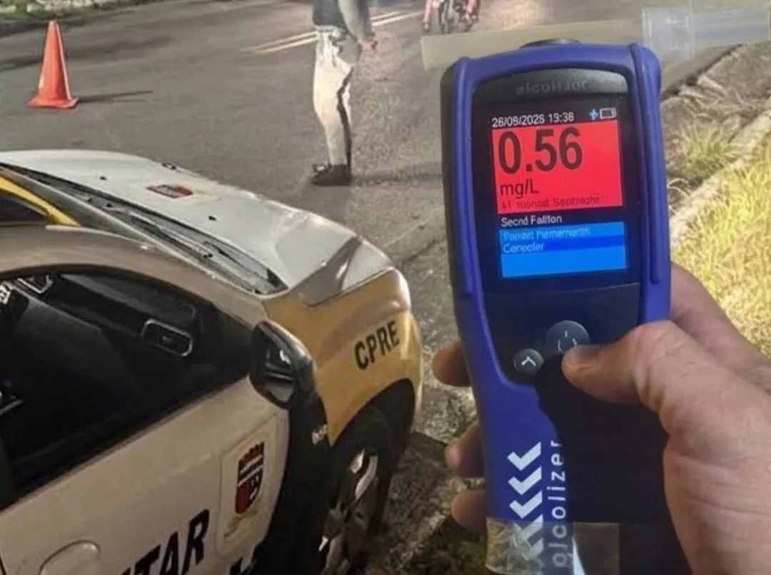 CPRE detém suspeito pela 3ª vez por embriaguez na Grande Natal