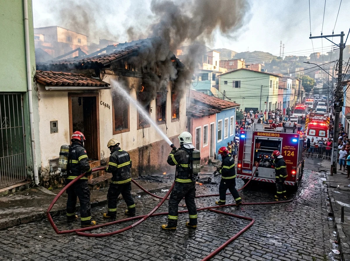 Incêndio destrói quarto e teto de casa no interior do RN