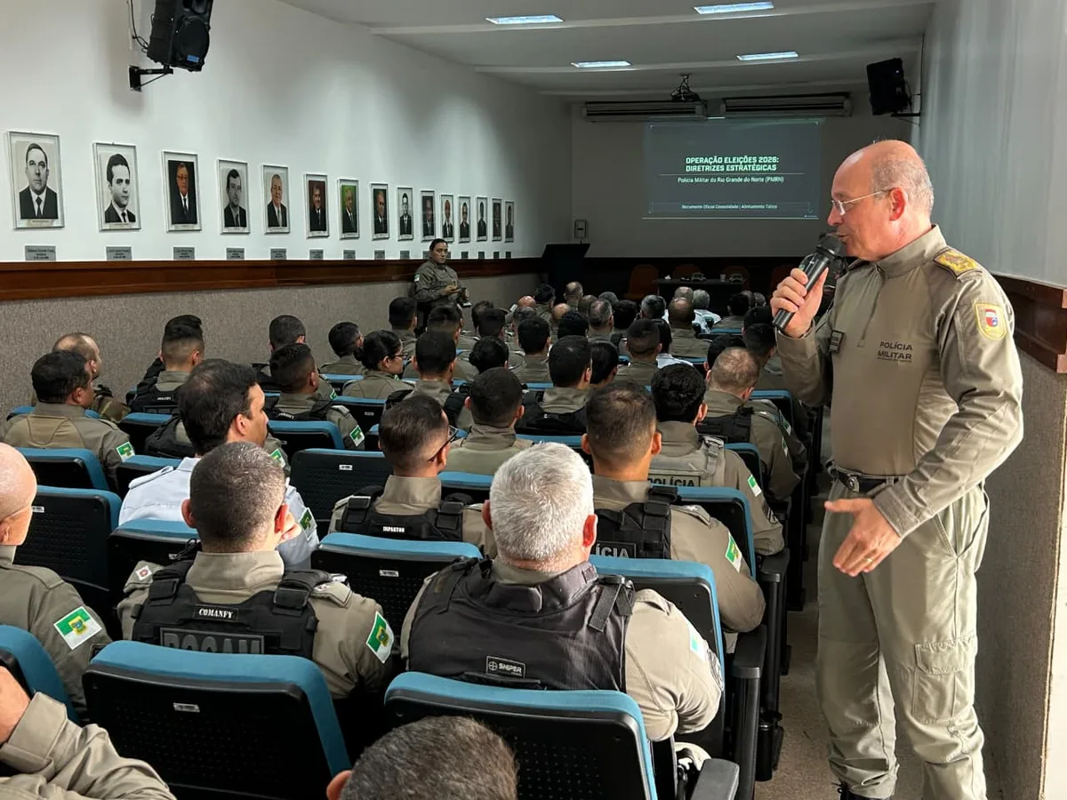 PM monta esquema com 7 mil agentes por dia para o 1º turno no RN