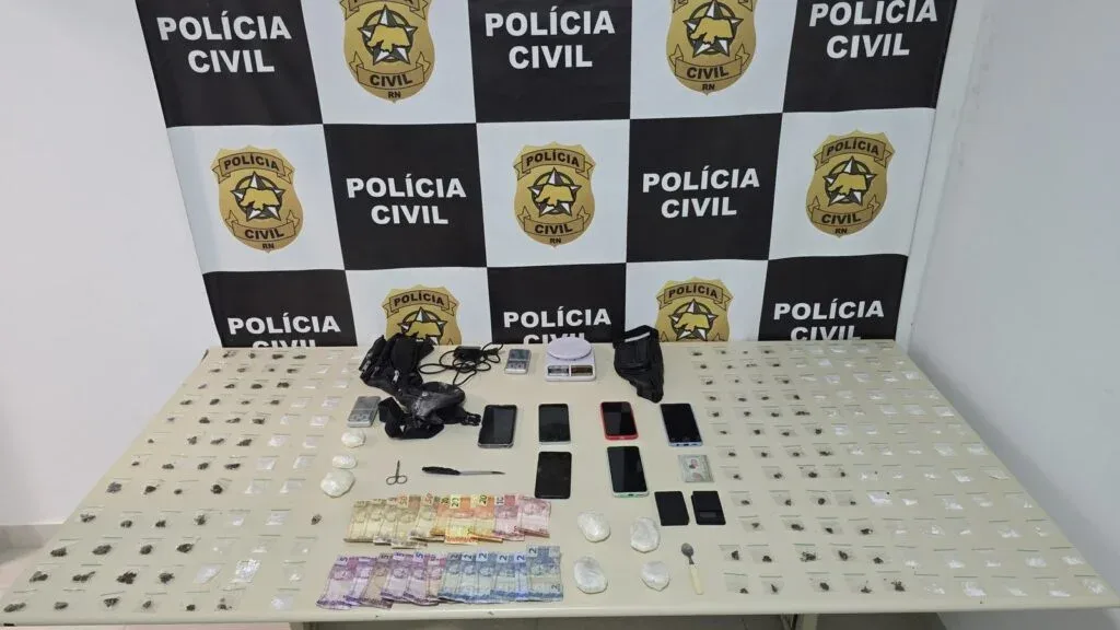 Polícia detém três por suspeita de tráfico na Grande Natal e apura contas do crime