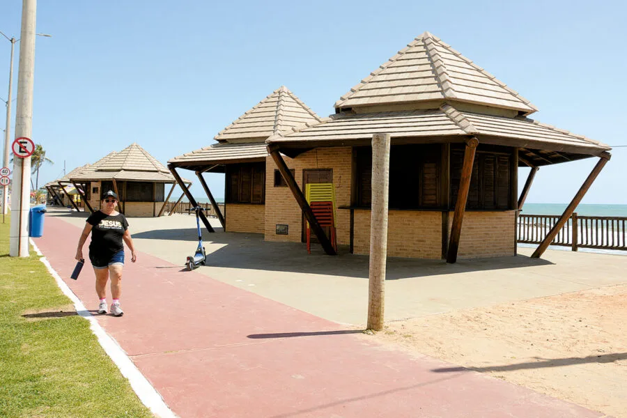 Obras de requalificação da orla da Praia do Meio em Natal