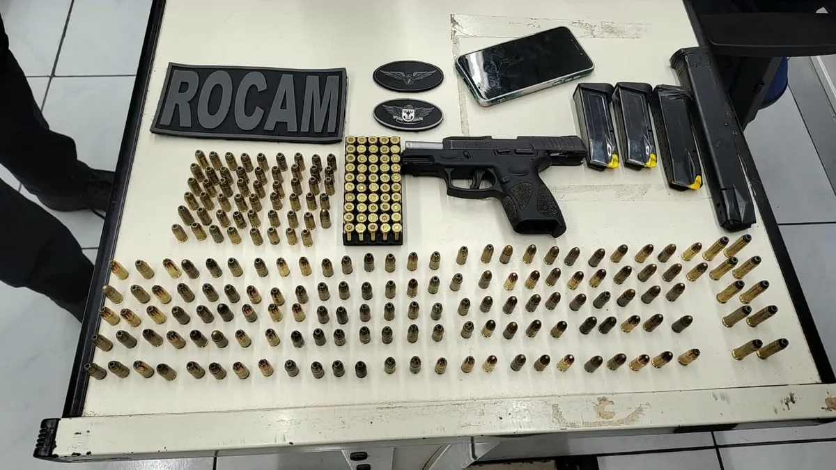 Suspeito é detido com pistola e 240 munições em bairro de Mossoró