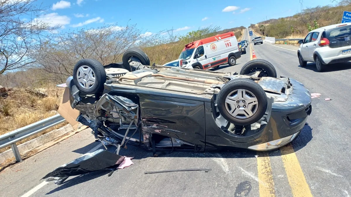 BR-304 registra nova batida grave e quatro ficam feridos no Vale do Açu